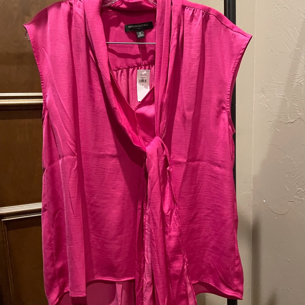 Hot Pink Banana Republic Blouse